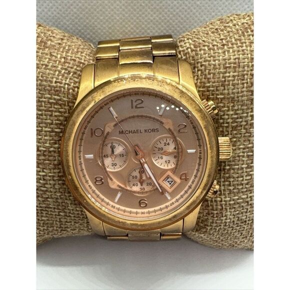 Michael Kors Runway MK8096 Men's Stainless Steel Analog Dial Quartz Watch JNA694 - Picture 1 of 11